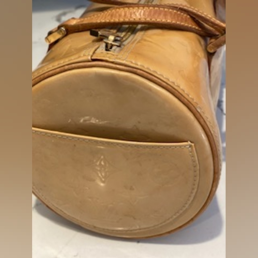 Louis Vuitton Bedford Papillion Bag Beige Patent Leather - Picture 6 of 8